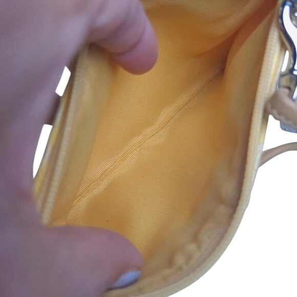 Vintage COACH small Tote vachetta leather and wristlet set yellow - Picture 14 of 15
